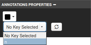 Boite de dialogue ANNOTATIONS PROPERTIES